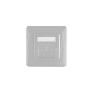 Frame and central plate, perl-white