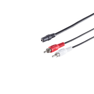 St. jack 3.5mm – 2 RCA plugs, 1.5m