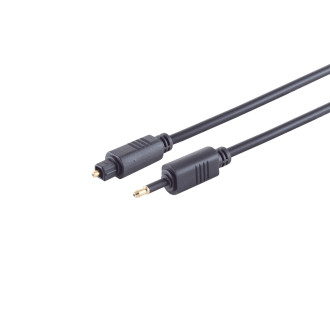 4,0mm Toslink-plug / 3,5mm Opti plug 5m