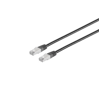 Patchkabel cat 6 S/FTP PIMF Halogenfree bla 0,25m