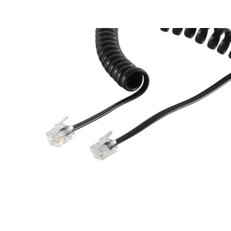 Western-pl. 4/4 / Western-pl. 4/4 coiled black 2m