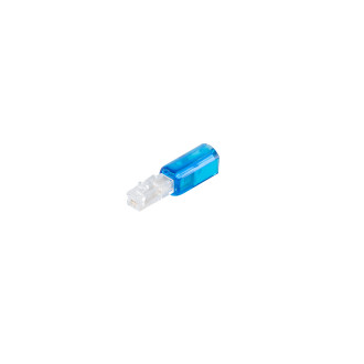 Twist-Stop slim design blue-transparent