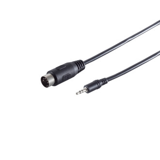 St. plug 3 pin 3.5mm – 5 pin DIN plug, 1.5m