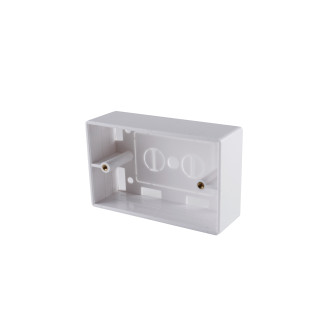 Wall surface-mount box, 115x72x36mm, white