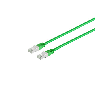 Patchkabel cat 6 S/FTP PIMF Halogenfree gre 0,5m
