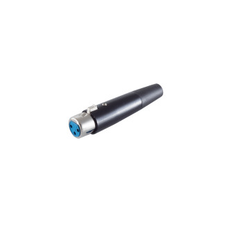 Cannon/XLR jack, black housing