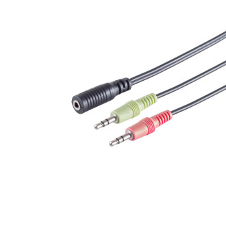 Headset Y Adapter, TRRS jack, 3,5mm, CTIA