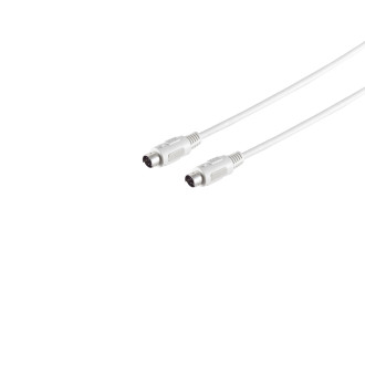 PS2 cable 2x6-pol. MINI DIN-plug 5m