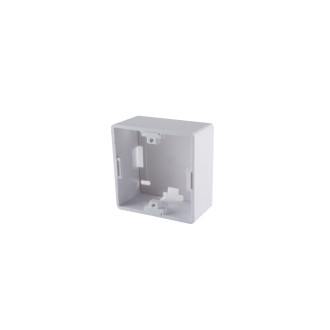Wall surface-mount box, 80x80x40mm, white