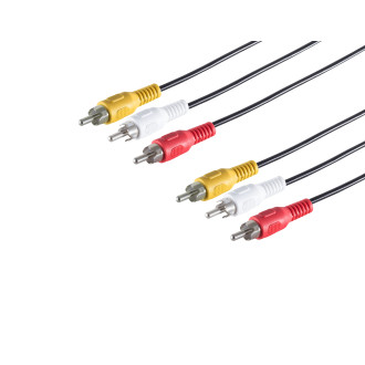 3 RCA plugs - 3 RCA plugs, 1.5m
