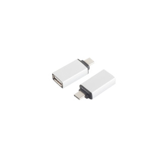 USB-C adapter, USB-A jack, 2.0, metal