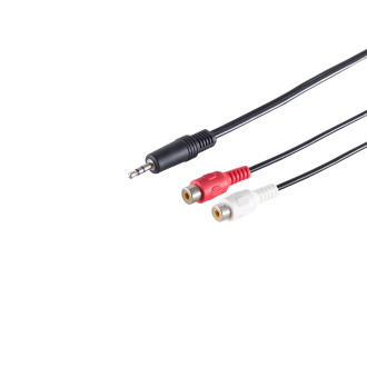 St. plug 3 pin 3.5mm – 2x RCA jacks 0.2m