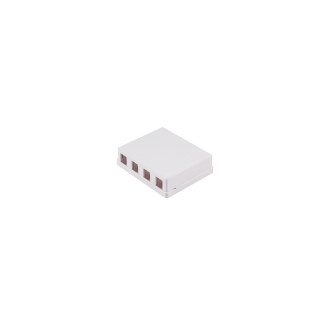 Keystone junction box, 4 port, white