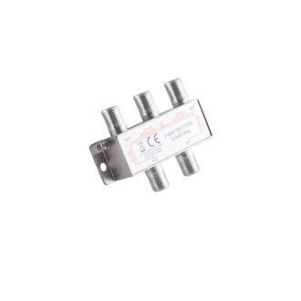 F-Serie, splitter 4-way, 5-2400 MHz DC 85dB