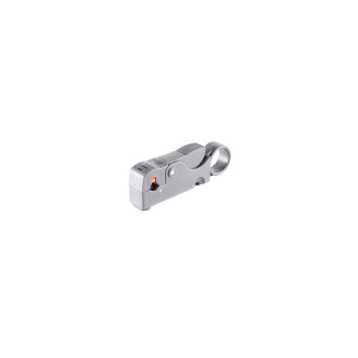 Stripping tool for coaxial cable, adjustable