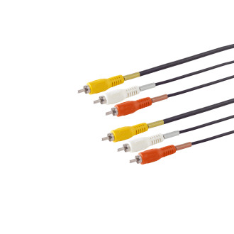 3  RCA plug/ 3x RCA plug 1xVideo 2xAudio 5m