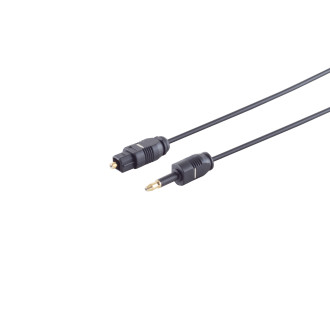 2,2mm Toslink-plug / 3,5mm Opti plug 5m