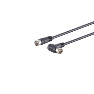 F Quick angle pl.- F Quick pl.CP 100dB black 2.5m