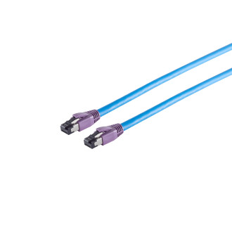 Patchcable CAT 8.1 S/FTP LSZH blue 1m