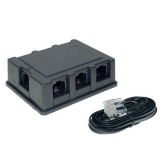 ISDN Splitting Box 6-part incl. Cable 8/4 3m