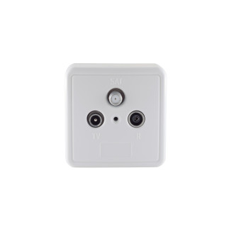 ant. socket, BK+SAT, DC pass, 10dB white