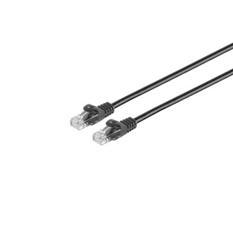 RJ45 Patch cord CAT 7 Raw cable UTP black 1m