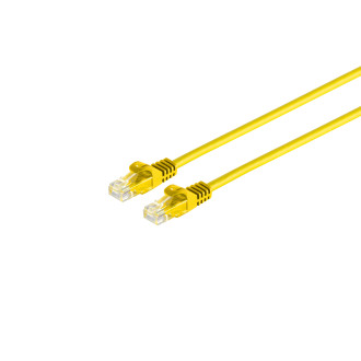 RJ45 Patch cord CAT 7 Raw cable UTP yellow 1m