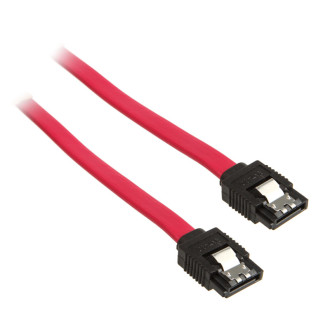 SATA 6Gb/s connecting cable, metal clip, red, 0.7m