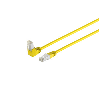 Patchcable CAT 6 S/FTP PIMF 90°-straight ye 7,5m