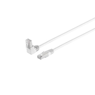 Patchcable CAT 6 S/FTP PIMF 90°-straight wh 7,5m