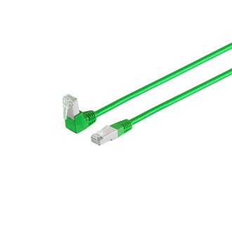 Patchcable CAT 6 S/FTP PIMF 90°-straight gr 0,25m