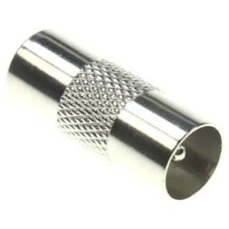 IEC adapter, plug - plug, metal