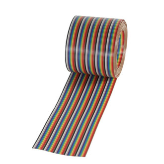 Flatcable, color Raster 1,27, 30,50m spool, 50 pin