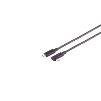 Optical USB-C cable, 3.2, 10Gbps, PD, 90°, 7m