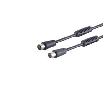 antenna cable with Ferrit  100 dB black 2m