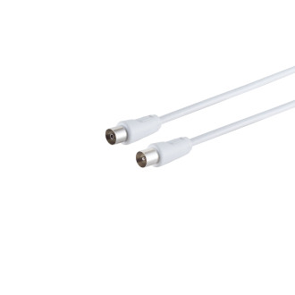 antenna cable,   100 dB, white, 10m