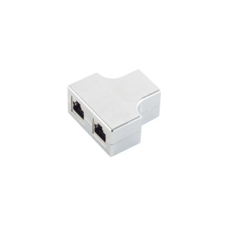 cat. 5e patchcable adapter RJ45 jack 2x jack