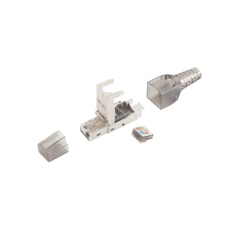 RJ-45 plug, toolless, STP, Cat. 6A