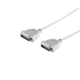 SUB-D connection cable,2x25pin Sub D-plug 1.8m