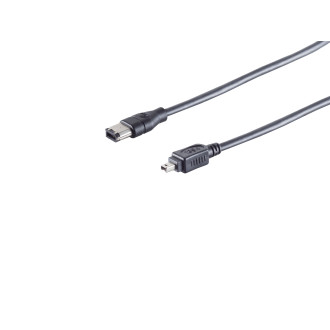 FireWire-cable IEEE 1394 4-pole pl/6-pole pl 3m