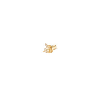 SMA-built-in socket, central fixing, gold plated