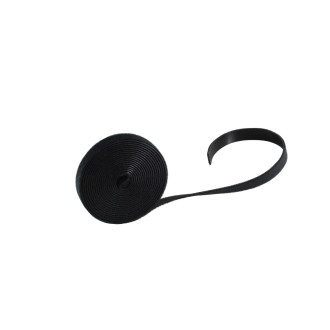 Hook and Loop roll, 19mm, black, 3m