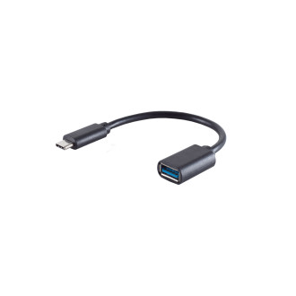 USB-C Adapter, USB-A jack, 3.0, OTG, PVC