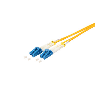 Duplex Patchkabel LC/LC 9/125µ, OS1/OS2 ye 0,5m