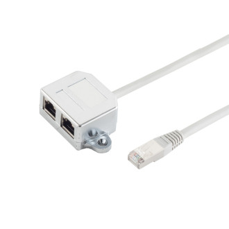 cat. 5e patchcable adapter Telefon/Telefon 0,1 m