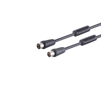 antenna cable with Ferrit  100 dB black 10m