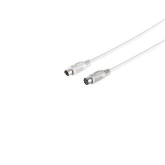 PS2 Mini ext. 6pol DIN-pl./6pol DIN-jack 1.8m