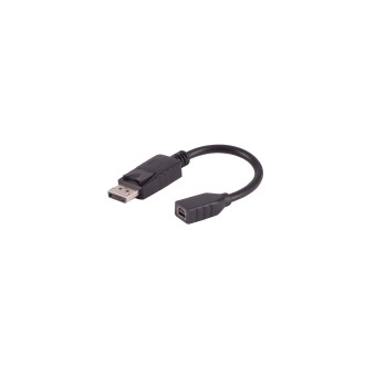 DisplayPort 1.2 adapter, MiniDP jack, 4K, 20cm