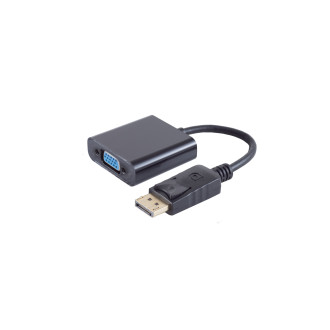 DisplayPort 1.1 adapter, VGA jack, black