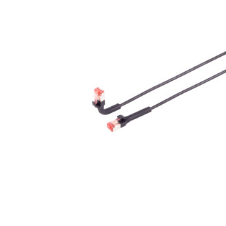 Patchcable Cat. 6A FlexAngle, U/FTP, black, 3m